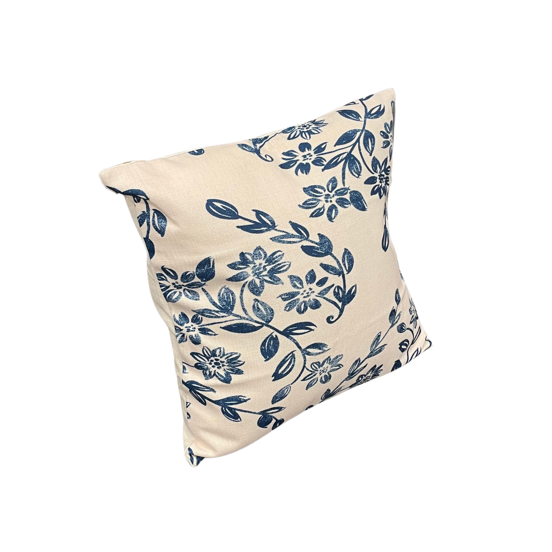 Cushion Cover – Blue Floral Motif